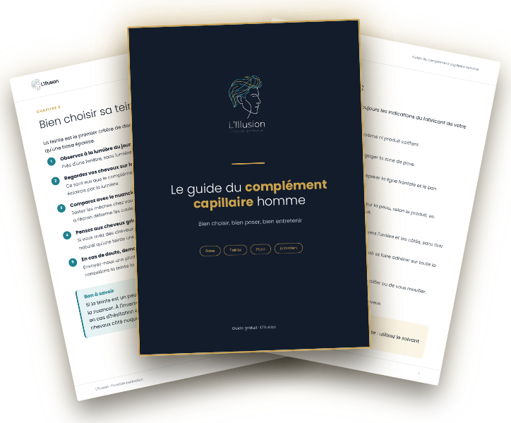 Couverture du guide du complément capillaire homme